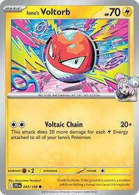 Iono's Voltorb - SV09: Journey Together - NM