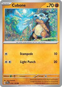 Cubone - SV09: Journey Together - NM