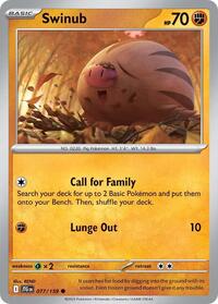Swinub - 077/159 - SV09: Journey Together - NM