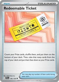 Redeemable Ticket - SV09: Journey Together - NM
