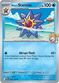 Misty's Starmie - SV10: Destined Rivals - NM