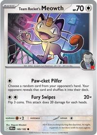 Team Rocket's Meowth - SV10: Destined Rivals - NM