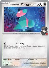 Team Rocket's Porygon - SV10: Destined Rivals - NM
