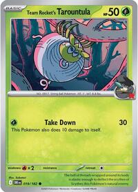Team Rocket's Tarountula - SV10: Destined Rivals - NM