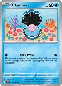 Clamperl - 054/182 - SV10: Destined Rivals - NM