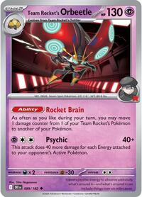 Team Rocket's Orbeetle - 089/182 - SV10: Destined Rivals - NM