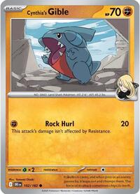 Cynthia's Gible - SV10: Destined Rivals - NM