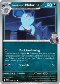 Team Rocket's Nidorina - SV10: Destined Rivals - NM