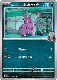 Team Rocket's Nidoran M - SV10: Destined Rivals - NM