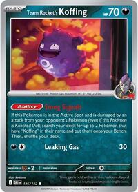 Team Rocket's Koffing - SV10: Destined Rivals - NM
