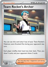 Team Rocket's Archer - 170/182 - SV10: Destined Rivals - NM