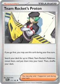 Team Rocket's Proton - 177/182 - SV10: Destined Rivals - NM