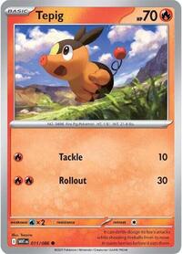 Tepig - SV: White Flare - NM