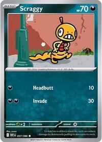 Scraggy - SV: White Flare - NM