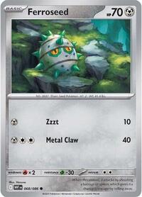 Ferroseed - SV: White Flare - NM