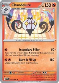 Chandelure - SV: White Flare - Reverse Holo NM