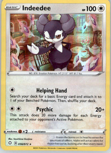 Indeedee - Shining Fates - 056/072 - Holo NM