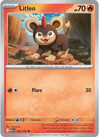 Litleo - 023/132 - ME01: Mega Evolutions - Reverse Holo NM