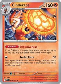 Cinderace - ME01: Mega Evolution - NM Holo