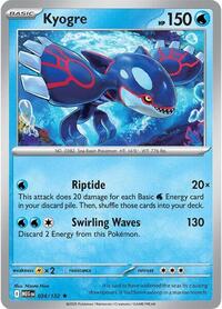 Kyogre - ME01: Mega Evolutions - Reverse Holo NM