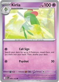 Kirlia - ME01: Mega Evolutions - Reverse Holo NM