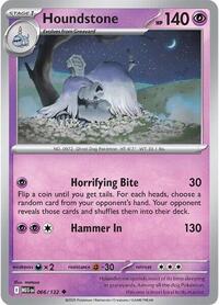Houndstone - 066/132 - ME01: Mega Evolutions - Reverse Holo NM