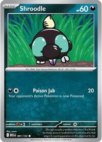 Shroodle - 091/132 - ME01: Mega Evolutions - NM
