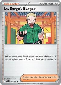 Lt. Surge's Bargain - 120/132 - ME01: Mega Evolutions - Reverse Holo NM