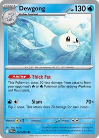 Dewgong - 022/094 - ME02: Phantasmal Flames - Reverse Holo NM