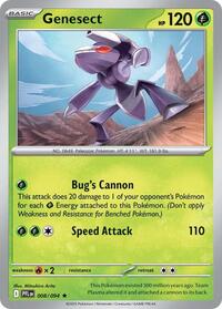 Genesect - ME02: Phantasmal Flames - Reverse Holo NM