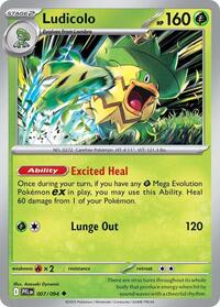 Ludicolo - 007/094 - ME02: Phantasmal Flames - NM