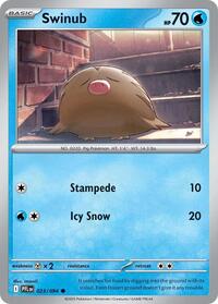 Swinub - ME02: Phantasmal Flames - Reverse Holo NM