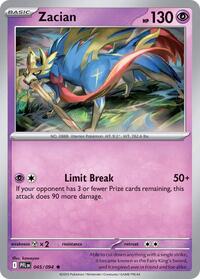Zacian - 045/094 - ME02: Phantasmal Flames - NM Holo