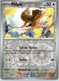 Pidgey - SV: Scarlet & Violet 151 - 016/165 - Reverse Holo NM