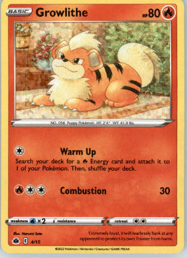 Growlithe - 4/15 - McDonald's Promos 2022 - 004/015 - Holo MP