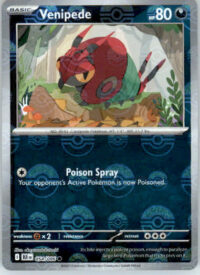 Venipede - Poke Ball Pattern - SV: Black Bolt - 054/086 - Holo NM