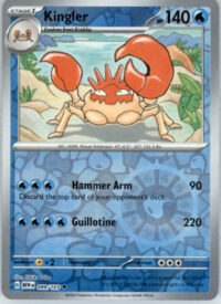 Kingler - SV: Scarlet & Violet 151 - 099/165 - Reverse Holo NM