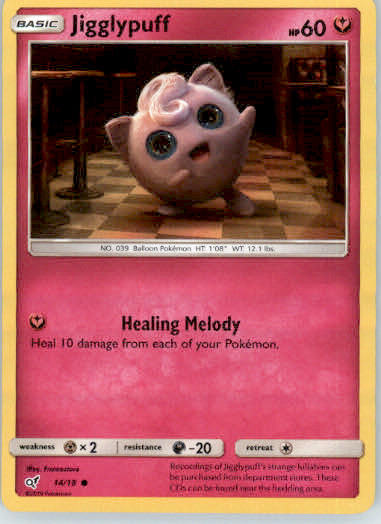 Jigglypuff - Detective Pikachu - 14/18 - Holo NM