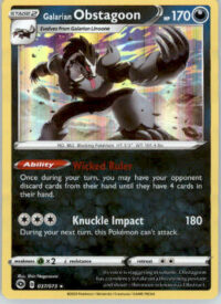 Galarian Obstagoon - SWSH08: Fusion Strike - 161/264 - Holo NM