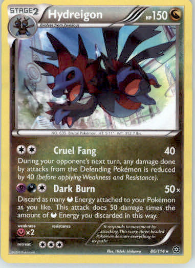 Hydreigon - XY - Steam Siege - 86/114 - Holo LP