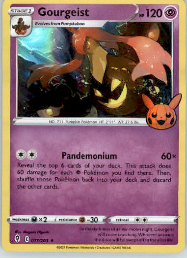 Gourgeist - Trick or Trade BOOster Bundle - 077/203 - Holofoil NM