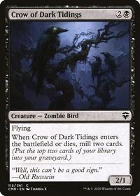 Crow of Dark Tidings - Commander Legends - NM