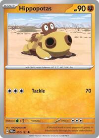 Hippopotas - SV: Prismatic Evolutions - NM