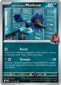 Team Rocket's Murkrow - 127/182 - SV10: Destined Rivals - NM