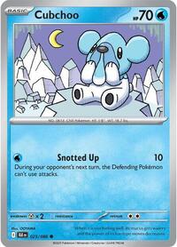 Cubchoo - SV: Black Bolt - NM