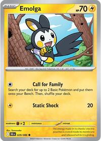 Emolga - SV: Black Bolt - NM