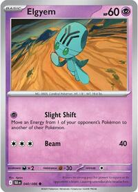Elgyem - SV: Black Bolt - NM