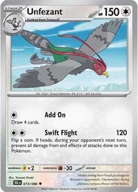 Unfezant - SV: Black Bolt - NM