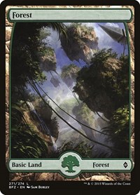 Forest (271) - Full Art - Battle for Zendikar - NM