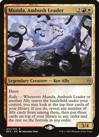 Munda, Ambush Leader - Battle for Zendikar - NM